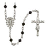 Sterling Silver Rosary 5 mm Crystal Beads - Choice of Color