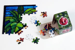 Stained Glass Nativity Jigsaw Puzzle Advent Calendar