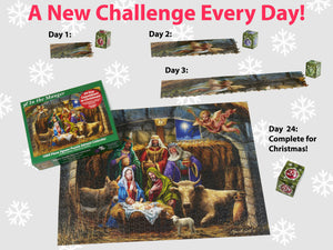 In the Manger Jigsaw Puzzle Advent Calendar