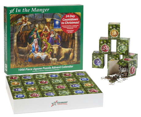 In the Manger Jigsaw Puzzle Advent Calendar