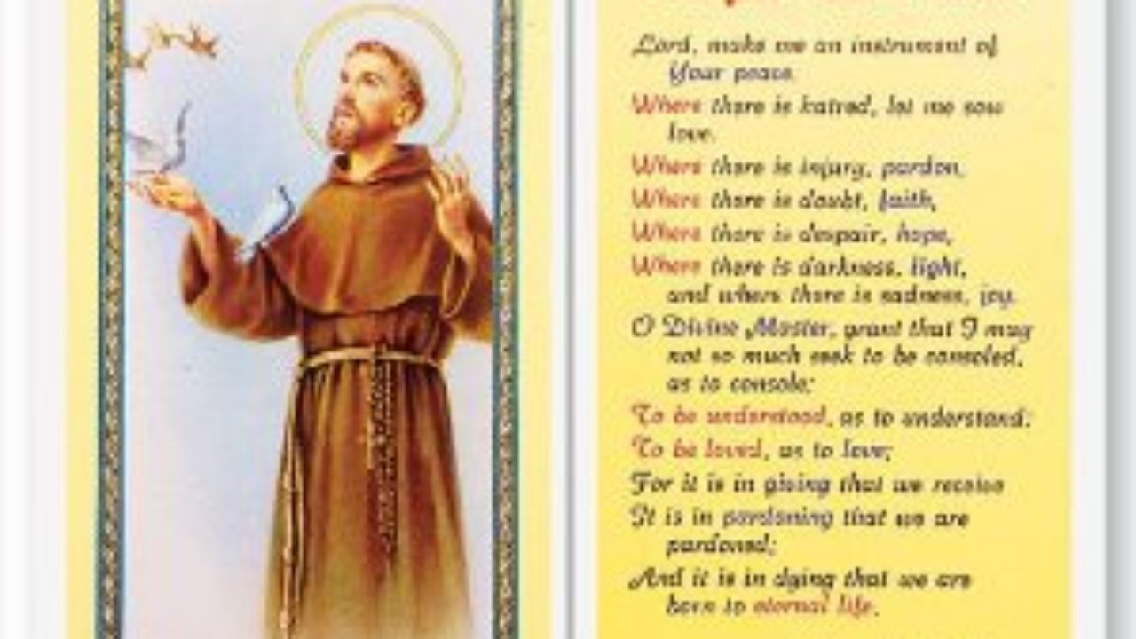 Prayers to Saint Francis of Assisi - Patron Saint of Animals and the  Environment
